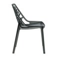 thumbnail image 4 of LeisureMod C18TBL Chaise de Salle à Manger Moderne Cornelia, Noir Transparent (Ensemble de 1), 4 of 6