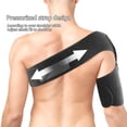 thumbnail image 5 of Adjustable Shoulder Brace Men Women Torn Rotator Cuff Pain Relief Compression Sleeve Wrap Recovery Shoulder Stability Support Strap -Black, 5 of 8