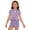 Purple, variant on Haitryli Dance Costumes For Kids Cheer Outfit Shiny Shorts And Peplum Top Set Cheerleading Stage Wear Purple 7-8