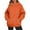 Orange, variant on Women's Oversized Long Sleeve Crewneck Sweatshirt Casual Loose-Fitting Drawstring,Women’s Long Sleeve Pullover Hoodie, Casual Crewneck Sweatshirt for Everyday Wear,Blue L