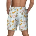 thumbnail image 2 of Lsque Mens Swim Trunks Squirrel In The Forest Pattern - Bathing Suit Compression Liner - Beach Swim Shorts Swimwear - (S-3XL) - Stretch Quick Dry -Large, 2 of 9