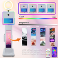 thumbnail image 4 of PAAFNN with 15.6"Mirror Photo Booth Touch Screen APP Control Selfie Machine with RGB Light for Event, 4 of 9