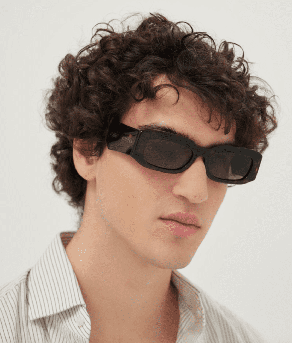 Gucci Eyewear GG 0414 S 003 - Gold Gray Sunglasses with