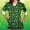 Army Green#73, variant on EGNMCR Womens St. Patrick's Day Nursing Scrub Tops Irish Printed Short Sleeve Gnome Green Working Uniform V Neck Workwear Blouse T-shirt