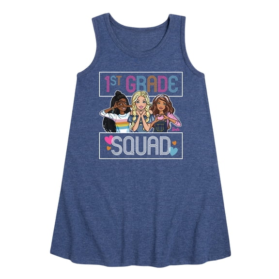 Barbie - Back To School - 1st Grade Squad - Toddler And Youth Girls Fleece Dress