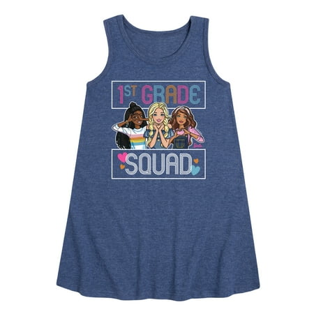 

Barbie - Back To School - 1st Grade Squad - Toddler And Youth Girls Fleece Dress
