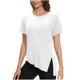 thumbnail image 1 of Camiseta de Manga Corta de las Mujeres, Camiseta de Cuello Redondo para Todas las Estaciones de Uso Diario, 1 of 7
