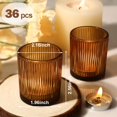 thumbnail image 3 of Portavelas votivo Uniteland Vintage Amber Glass (36 unidades), 3 of 9