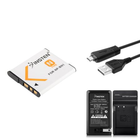 Insten For Sony CyberShot DSC-W570 DSC-WX5 DSC-WX9 DSC-WX10 VMC-MD3 USB Cable + NP-BN1 Battery + AC Wall/Car Charger