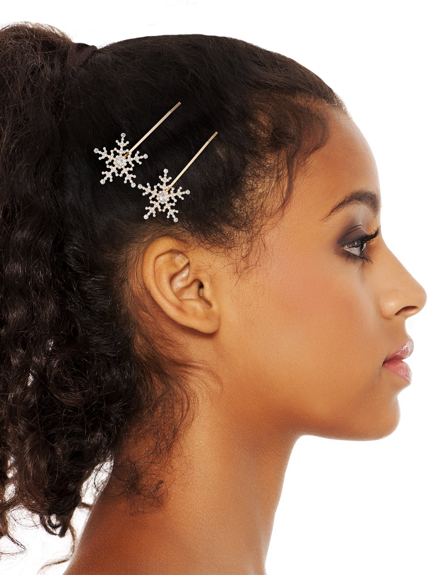 Holiday Time Snowflake Bobby Pins, 1 Pair