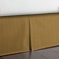 thumbnail image 3 of Classic Waffle Mustard Platform Bed Skirt King 15" Drop, 3 of 4