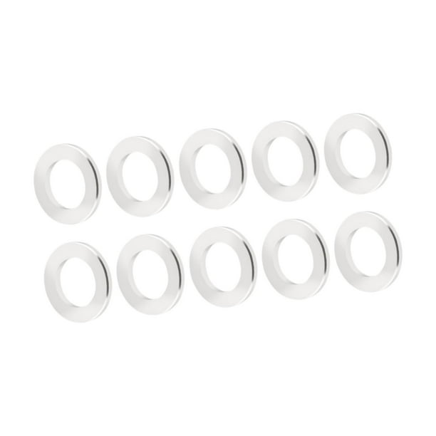 10 juntas para tornillos de placa de cadena y rueda de cadena para pernos de bielas de bicicletas de carretera. M5 Plata