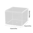thumbnail image 2 of Clear Acrylic Square Box with Lid, Transparent Plastic Storage Case for Jewelry and Crafts, Small Gift Packaging Container, Dustproof Display Unit for Small Items, 2 of 6