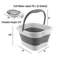 thumbnail image 2 of Lavabo plegable para pies, bañera de remojo DoroSun White, 2 of 9