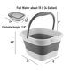 thumbnail image 2 of Lavabo plegable para pies, bañera de remojo DoroSun White, 2 of 9