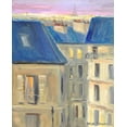 thumbnail image 2 of Stevens, Allayn 20x24 Black Ornate Wood Framed with Double Matting Museum Art Print Titled - Parisian Roofs, 2 of 4