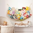 thumbnail image 2 of Stuffed Animal Hammock Corner Wall Stuffed Animal Net or Hammock for Stuff Animal Storage Plush Toy Holder Boho Macrame Toy Display for Nursery Playroom Kid's Room, 2 of 6