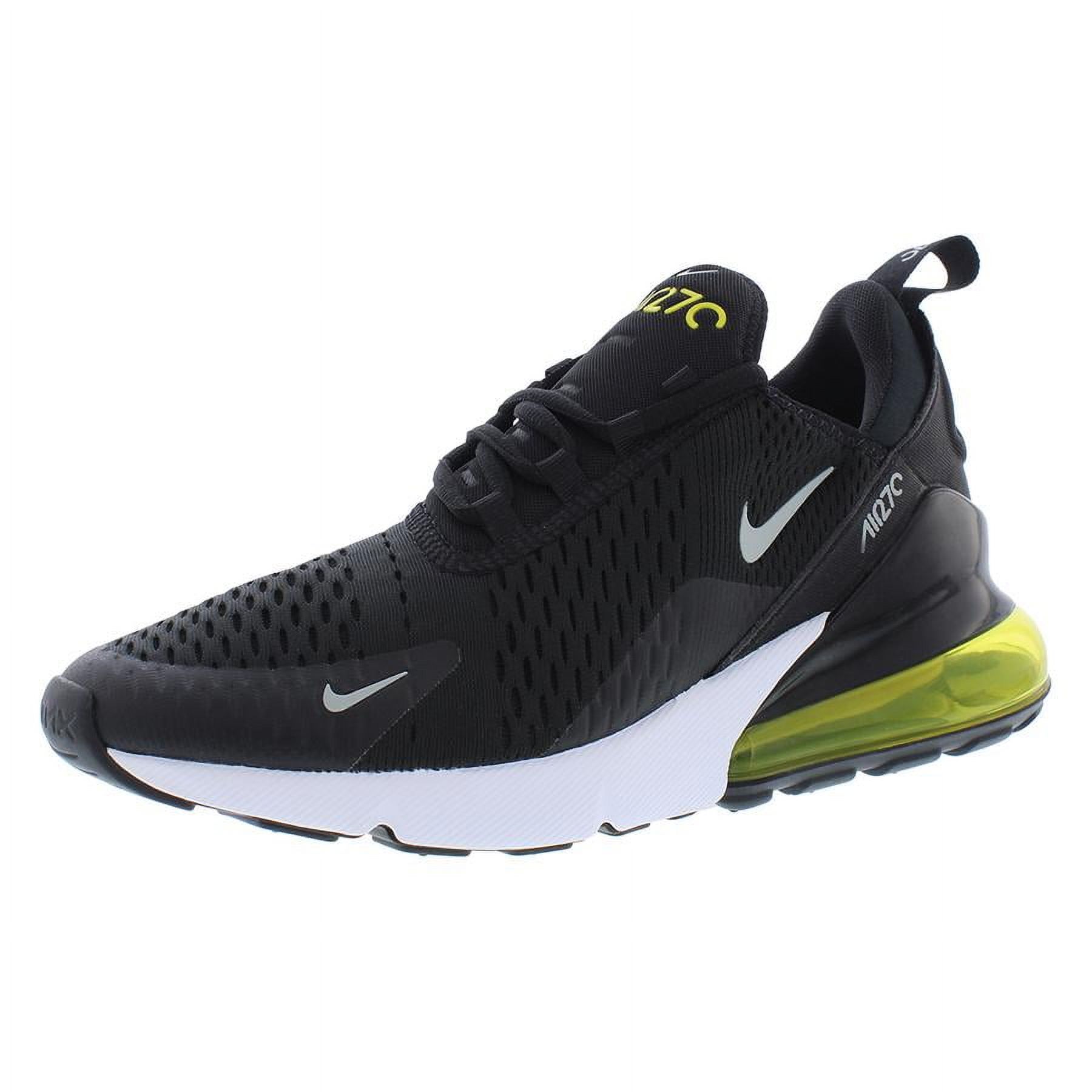 Men’s NIKE Air Max 270, size 12, black/white/anthracite colored, EUC Nike Air Max 270 Black Anthracite Solar Red White AH8050-002  main image 4
