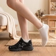 thumbnail image 3 of KinKnit 6 Pairs No Show Socks for Women Ruffle Socks Low Cut Socks Cute Ankle Frilly Short Cotton Socks, 3 of 8