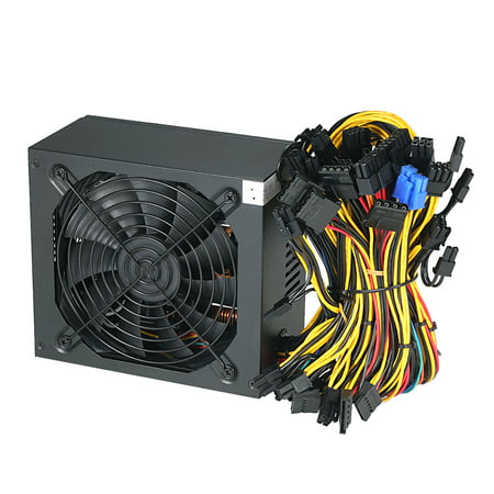 1800W Switching Server Power Supply 87% High Efficiency Professional Mining Machine Power Source for Ethereum S9 S7 L3 Rig Mining Bitcoin