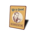 thumbnail image 4 of Life is Good You Should Get One Novelty Decor, Metal Wall Sign - 10x14 Inches, 4 of 4