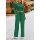 thumbnail image 3 of Conjunto de 2 Piezas para Mujer PRETTYGARDEN Top Corto de Manga Larga XL, 3 of 8
