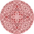 thumbnail image 1 of Ahgly Company Indoor Round Patterned Lava Red Area Rugs, 5' Round, 1 of 6