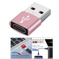 thumbnail image 4 of 5xMulticolor 2-in-1 USB a USB C Converter Adaptador para transferencia de datos de PC portátil Rose Gold 5 piezas, 4 of 8