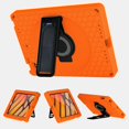 thumbnail image 2 of ELEHOLD for iPad 6th/5th Generation 9.7 inch Rugged Case, Heavy Duty Protection Hand Strap Built-in Kickstand Crossbody Shoulder Strap Shockproof Case for iPad 9.7 inch 6th/5th 2018/2017,Orange, 2 of 10