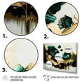 thumbnail image 3 of Designart "Gold And Green Poppy Floral Euphoria II" Floral Poppy Canvas Print, 3 of 5