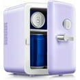 thumbnail image 2 of Reemix Mini Fridge With Handle, Small Fridge Rapid Cooling 4 Liter/6 Cans Skincare Fridge, Cooler And Warmer Refrigerators For Bedroom, Cosmetics, Office And Car, Pink, 2 of 2