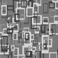 thumbnail image 1 of Ahgly Company Indoor Square Patterned Gray Cloud Gray Area Rugs, 5' Square, 1 of 6