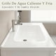thumbnail image 5 of Gabinete de Baño de Lavamanos y Espejo, Armario con 2 Puertas para Baño con Estante, Grifos de Agua Caliente y Fría, Tuberías de Desag, 61 * 40 cm (Negro), 5 of 8