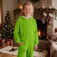 thumbnail image 6 of Boys Fleece Hooded Onesie Pajamas Kids Long Sleeve Zip-Front One Piece Fuzzy Sleepwear Jumpsuit with Pockets Winter Warm Loungwear, 6 of 6