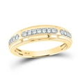thumbnail image 2 of 10K Yellow Gold His Hers Round Diamond Matching Wedding Set 1-1/5 Cttw, Womens Size: 5-10, Mens Size: 7-13, 2 of 3