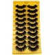 thumbnail image 1 of Pestañas de visón 8D/3D, tiras rusas con banda transparente, se parecen a extensiones de pestañas, tiras de pestañas rizadas en D, paquete de 10 pares, 1 of 4