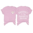 thumbnail image 2 of Tittly T Shirts for Women Graphic Tees Women's Baseball Is My Favorite Season Baseball T Shirt Top Tshirts Shirts Tops for Women Trendy Pink 3XL, 2 of 5