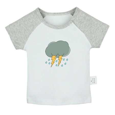 

Nature Thunder Pattern T shirt For Baby Newborn Babies T-shirts Infant Tops 0-24M Kids Graphic Tees Clothing (Short Gray Raglan T-shirt 0-6 Months)