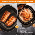 thumbnail image 5 of Air Fryer Liners Disposable Paper,8” Square for 5-8 Qt,Non-Stick Square Air Fryer Liners,BPA Free, 5 of 7