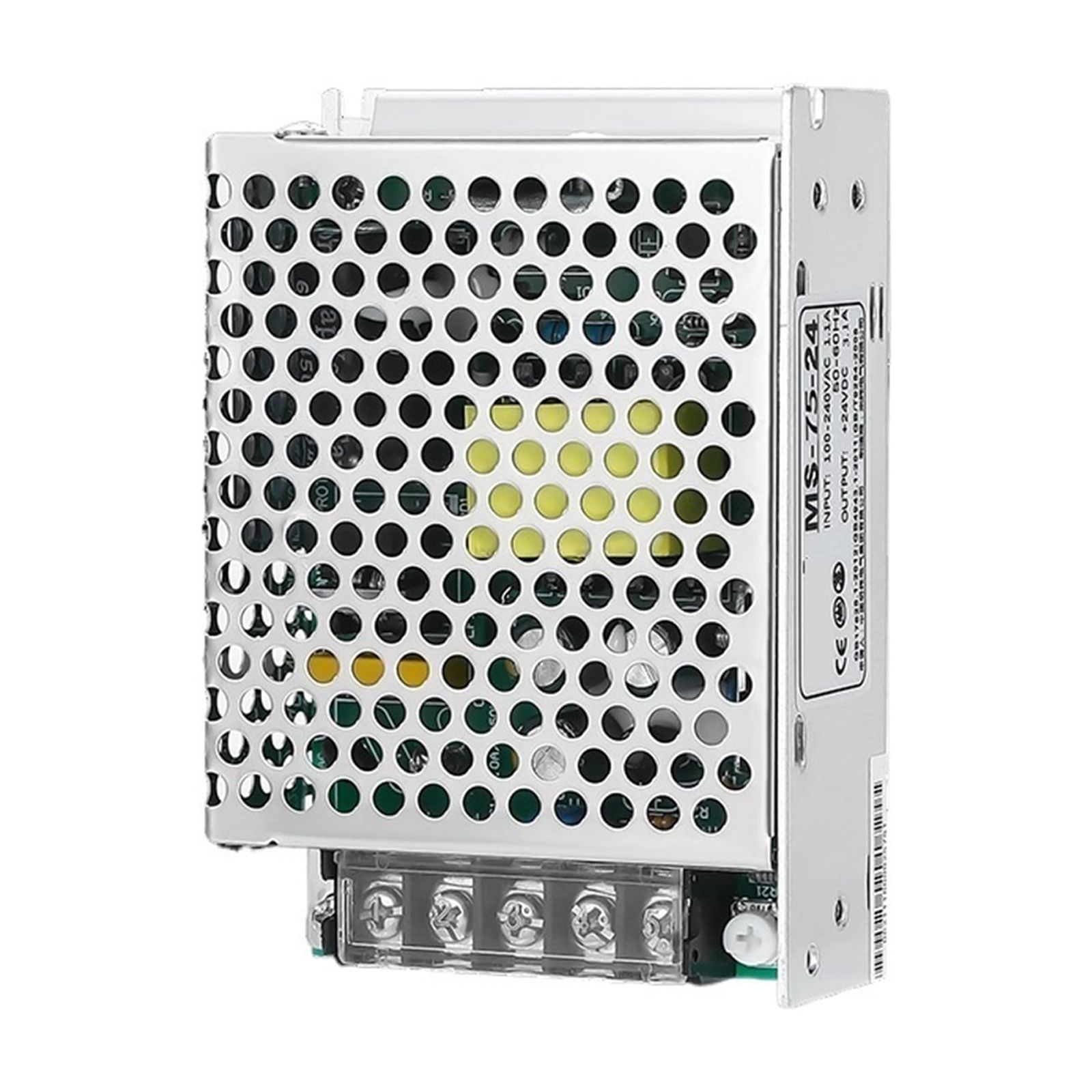 Mean Well LRS-75-12 AC/DC Power Supply – 12V 6.2A 75W Industrial Switching PSU