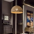 thumbnail image 3 of Plug In Pendant Light Fixtures Light Luxury Dining Room Living Room Kitchen Island Rattan Beige Brass Pendant Light Plug In Ceiling Light Fixture, 3 of 4