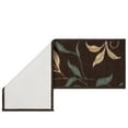 thumbnail image 3 of Ottomanson Non-Slip Rubberback Floral Leaves 8.5" x 26" Indoor Stair Treads, 7 Pack, Brown, 3 of 12