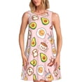 thumbnail image 1 of JUNZAN Robes d'Été Imprimées pour Femmes 2025, Robes Sans Manches Décontractées à Col Rond avec Poches, 1 of 7