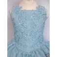 thumbnail image 4 of NEW Baby Girl National Pageant Wedding Formal Party Dress Aqua Blue 5-7years old, 4 of 7