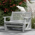 thumbnail image 3 of Wildridge Classic Mission Glider, Light Gray - Outdoor Weather Resistant Recycled HDPE Glider for Porch, Patio, Deck, 3 of 4