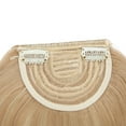 thumbnail image 7 of Benehair Clip in Fringe Hair Extensions as Humam Neat Bangs Thick Hairpiece 6" Dark Blonde Mix Bleach Blonde, 7 of 7