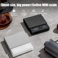 thumbnail image 2 of Mini Coffee Scale with Timer, 2kg/0.1g Accurate 3 Modes Type-C Rechargeable Portable Digital Scale for Espresso and Pour Over Coffee with Silicone Insulation Cover, 2 of 10