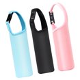 thumbnail image 2 of 3 fundas para botellas con aislamiento térmico, bolsa de transporte de neopreno (negro, azul cielo y rosa)., 2 of 5