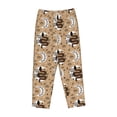 thumbnail image 4 of Xecao Snake And Flower Women's Straight Lounge Pajama Pants: The Epitome of Relaxed Sleepwear, 4 of 9