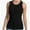 Black, variant on Womens Tank Top Sleeveless Racerback High Neck Casual Basic Fashion